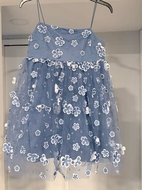 Trixxi Babydoll Dress Blue